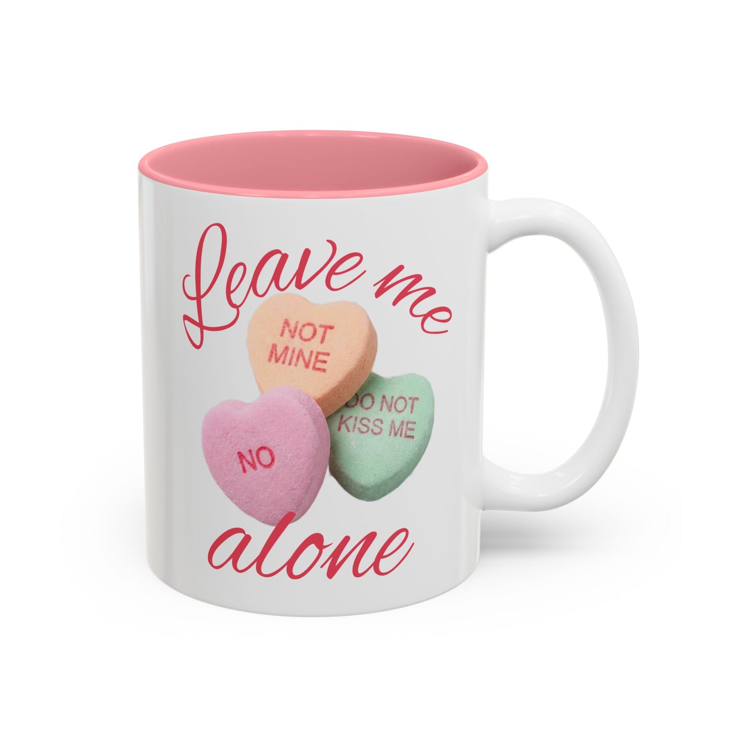 Valentine Conversation Hearts Accent Mug