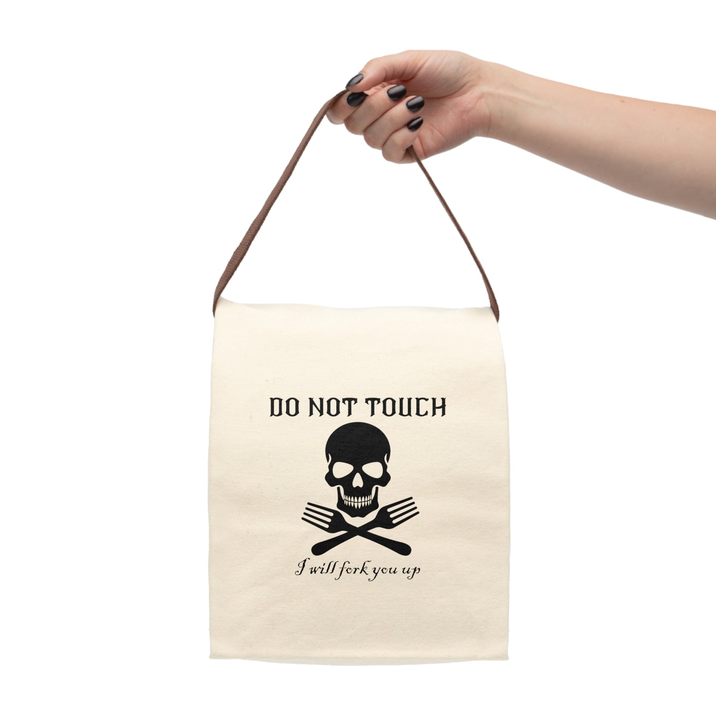 Hands Off This Lunchbox! Canvas Lunch Bag