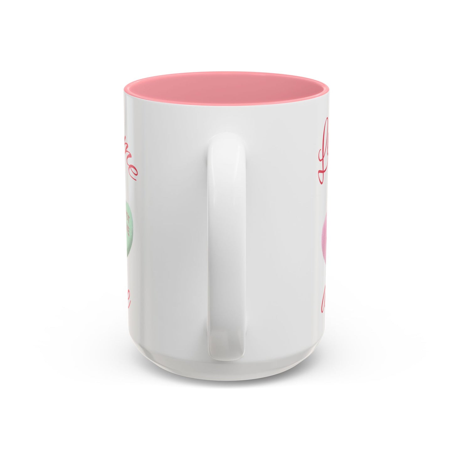 Valentine Conversation Hearts Accent Mug