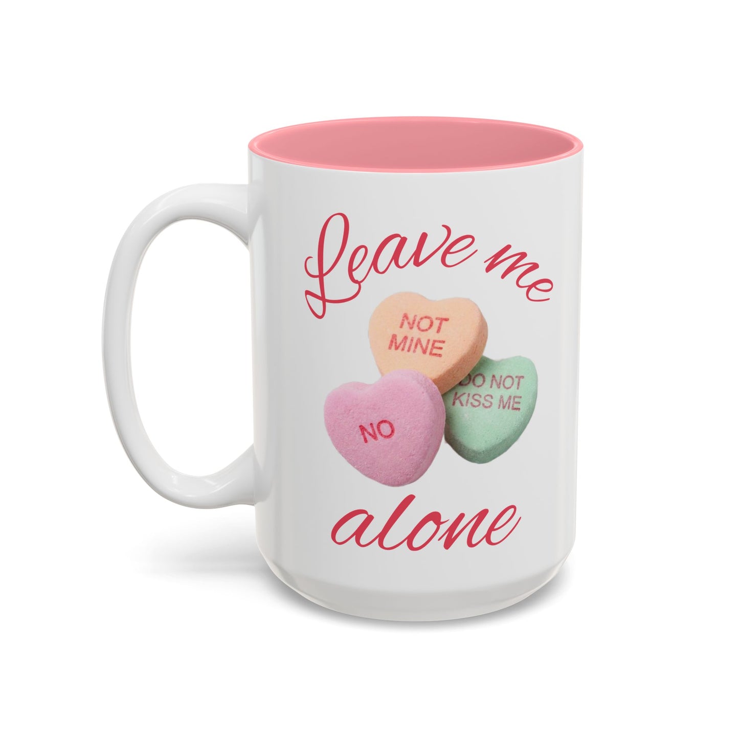 Valentine Conversation Hearts Accent Mug
