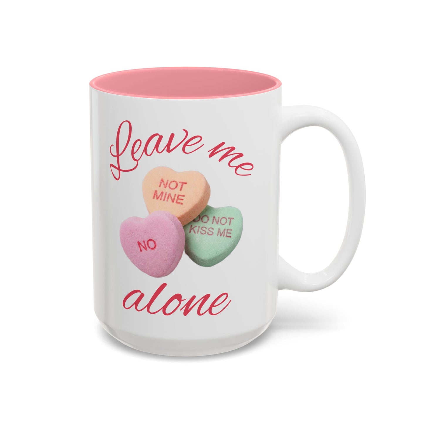 Valentine Conversation Hearts Accent Mug