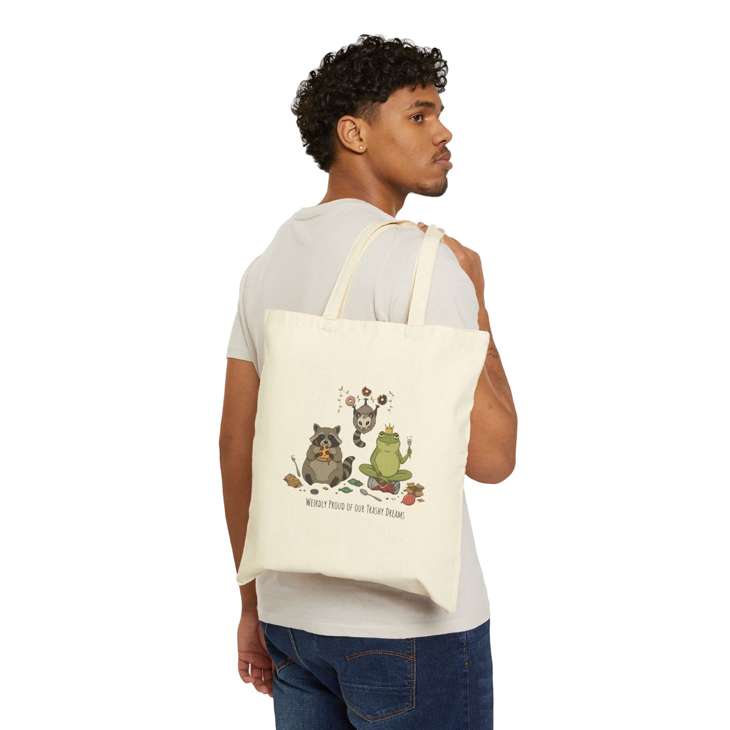 Weirdos Unite! Cotton Canvas Tote Bag
