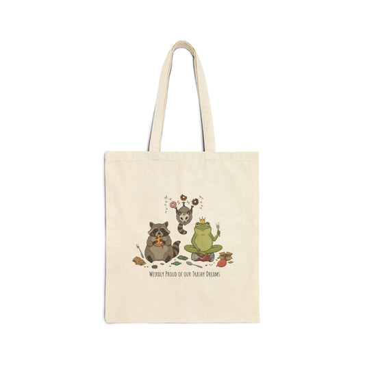 Weirdos Unite! Cotton Canvas Tote Bag