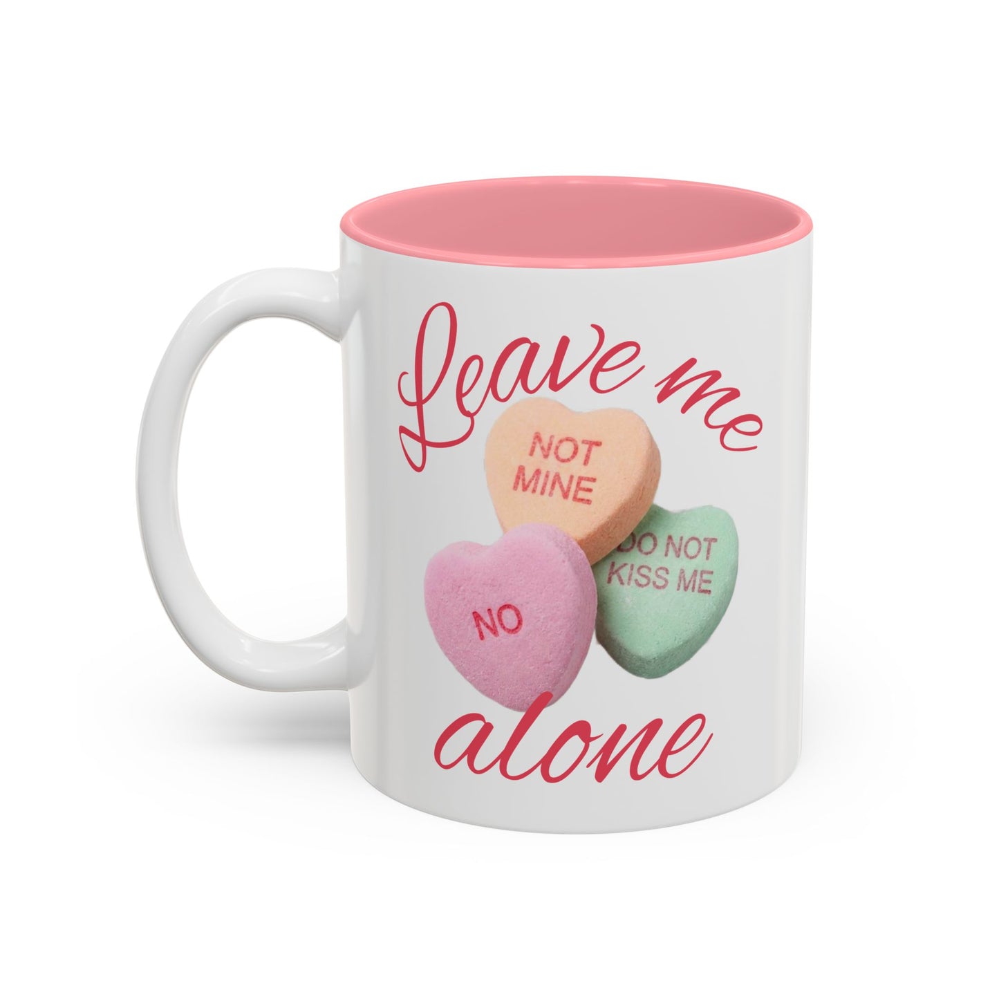 Valentine Conversation Hearts Accent Mug