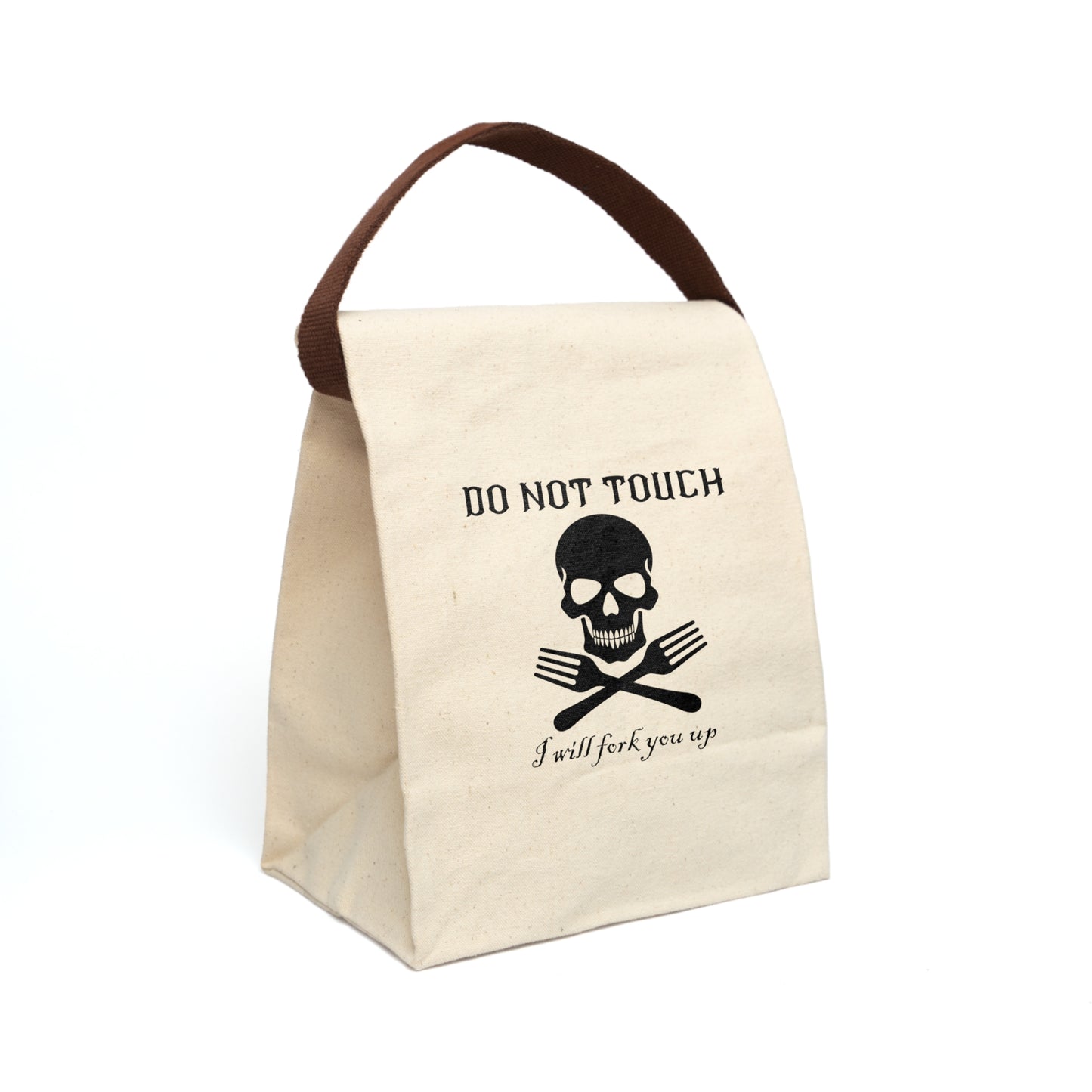 Hands Off This Lunchbox! Canvas Lunch Bag