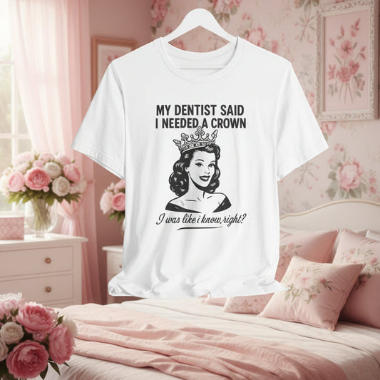 Snappy Tooth Crown Humor Tee